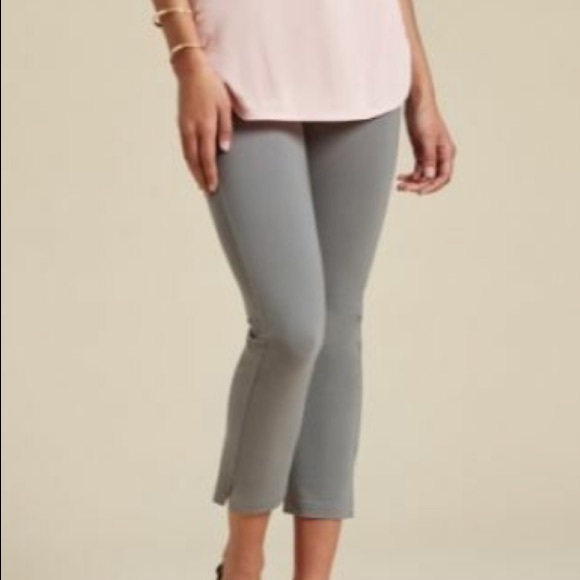 NWT Peach Ponte Slit Crop 2.0 in Storm Gray Size:XXL - Picture 4 of 4